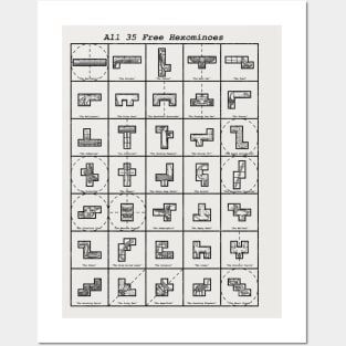 All 35 Free Hexominoes Posters and Art